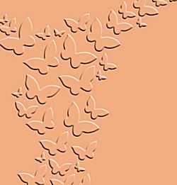 Een voorbeeld van simpel embossing op papier