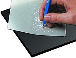 Een mat om op te embossen