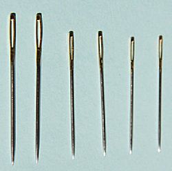 Diverse naalden als voorbeeld