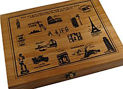 Stempels in een doos