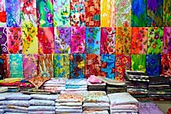 Veel motieven in textiel